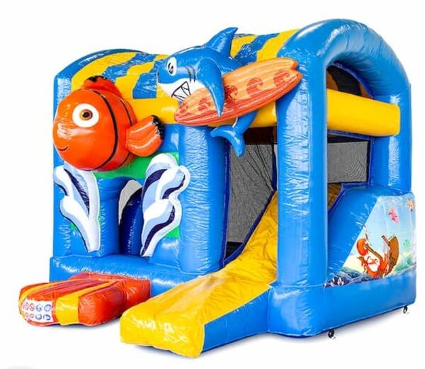 Leuk springkussen in het thema van de zee