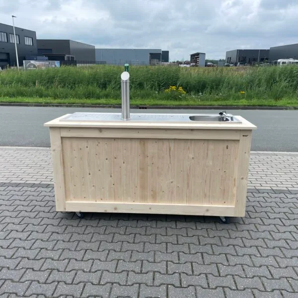 Biertap 2m, watergekoeld + spoelbak