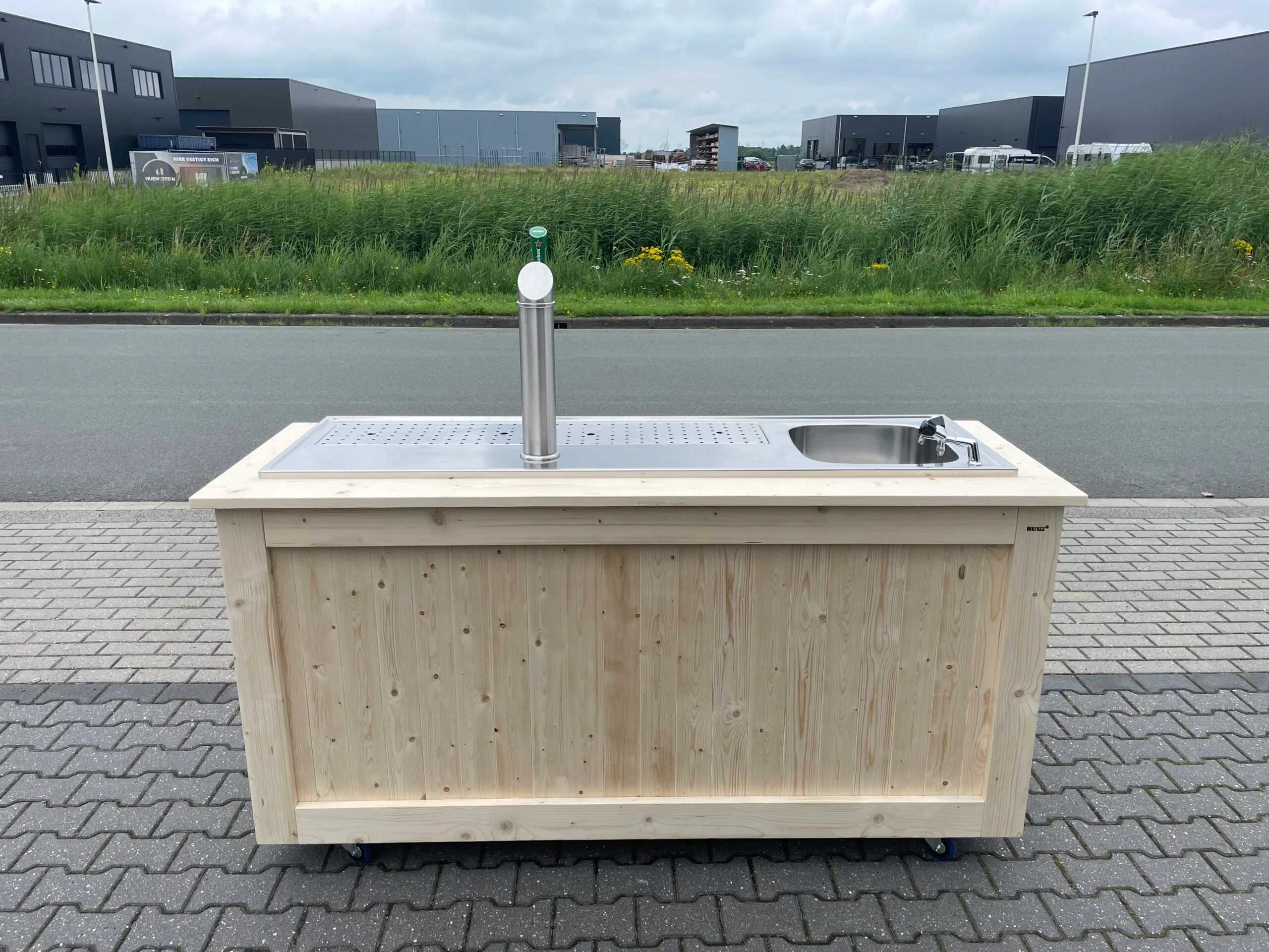 Biertap 2m, watergekoeld + spoelbak - Afbeelding 3