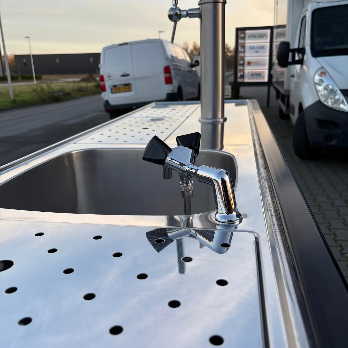 Biertap 1.8m, watergekoeld + spoelbak - Afbeelding 4